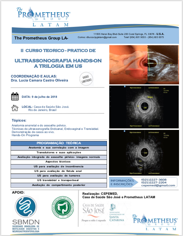 II CURSO TEORICO PRATICO DE ULTRASSONOGRAFIA HAND ONS - DRA. LUCIA